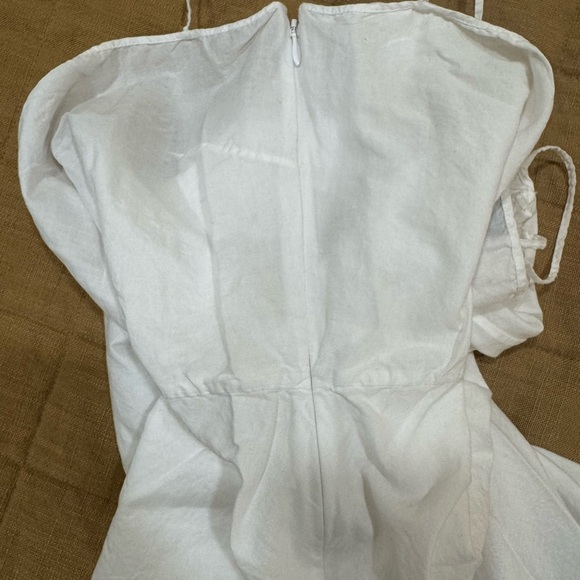 Christian Dior Square Neckline Long White Dress 100% Cotton Dress Size US 6 I 42 - Picture 8 of 13